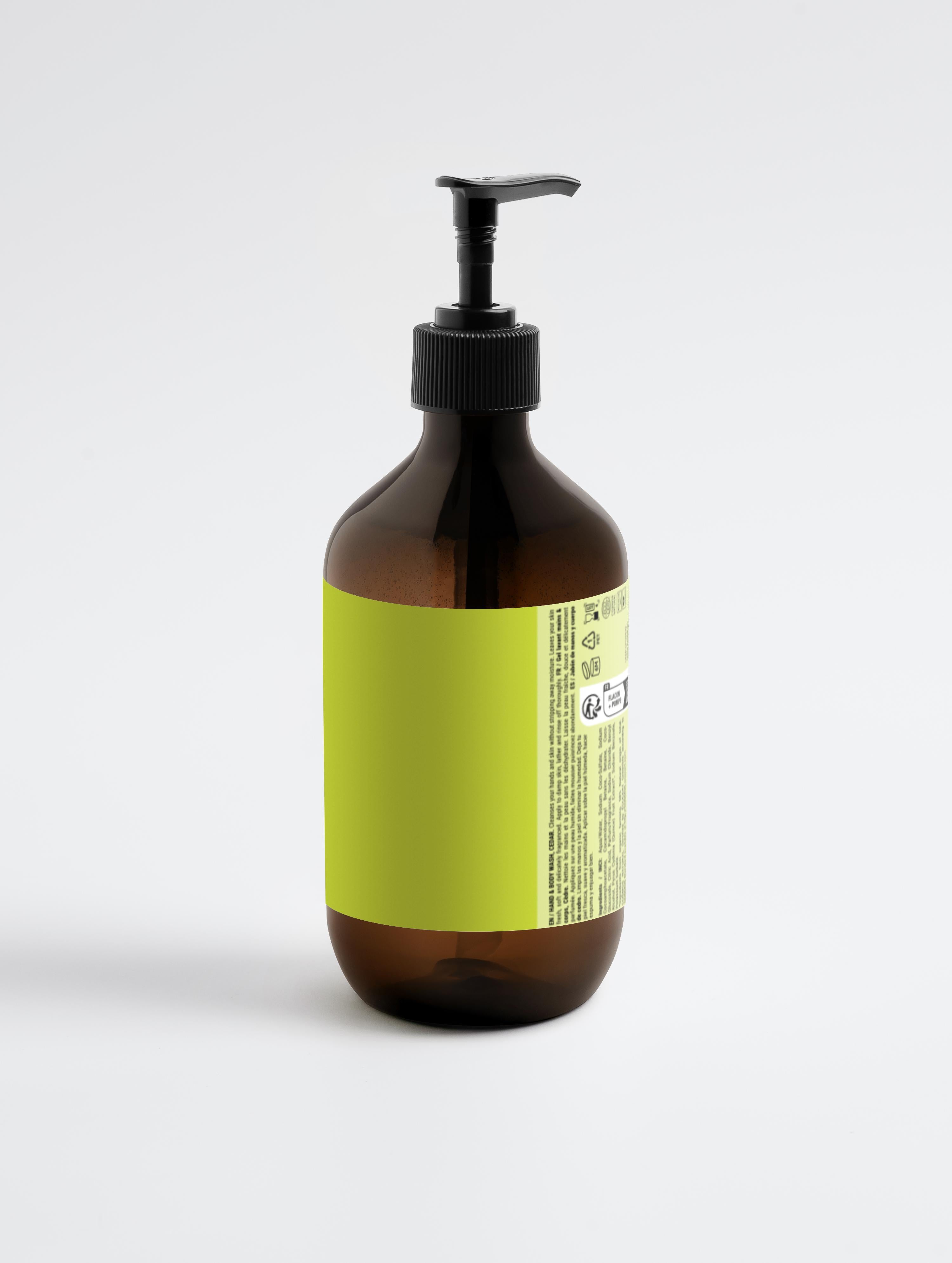 Hand & Body Wash, Peppermint & Dark Cedar