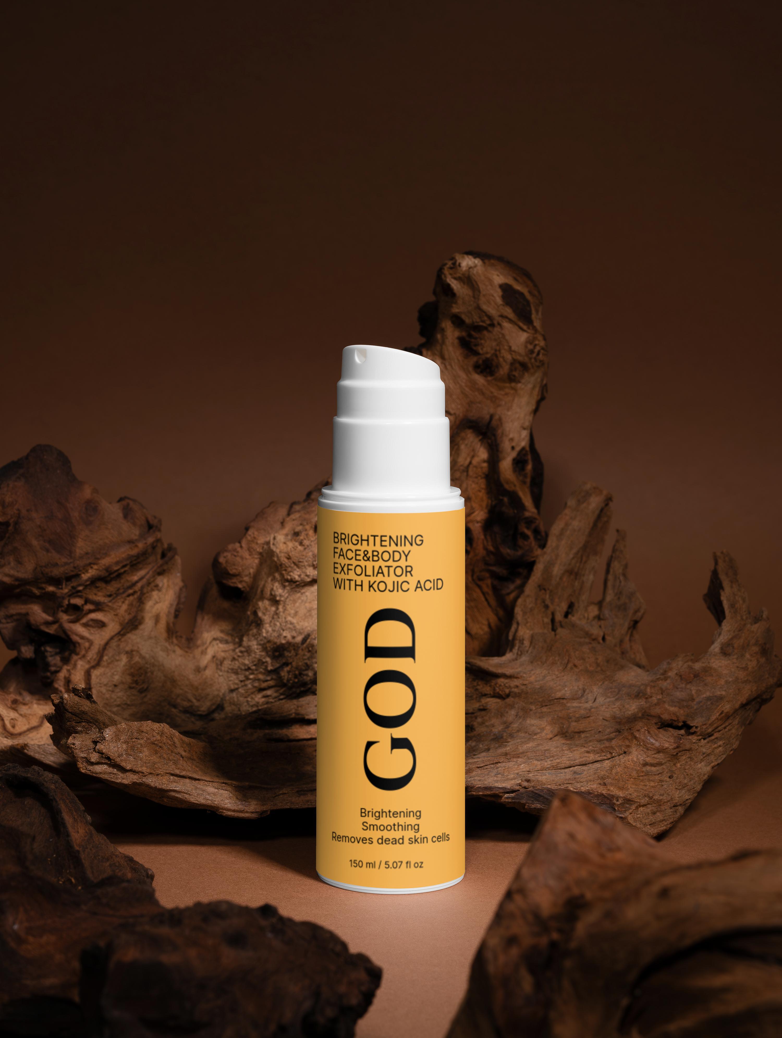Brightening Face&Body Exfoliator with Kojic Acid